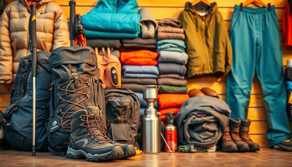 Ausrüstung für Wanderungen