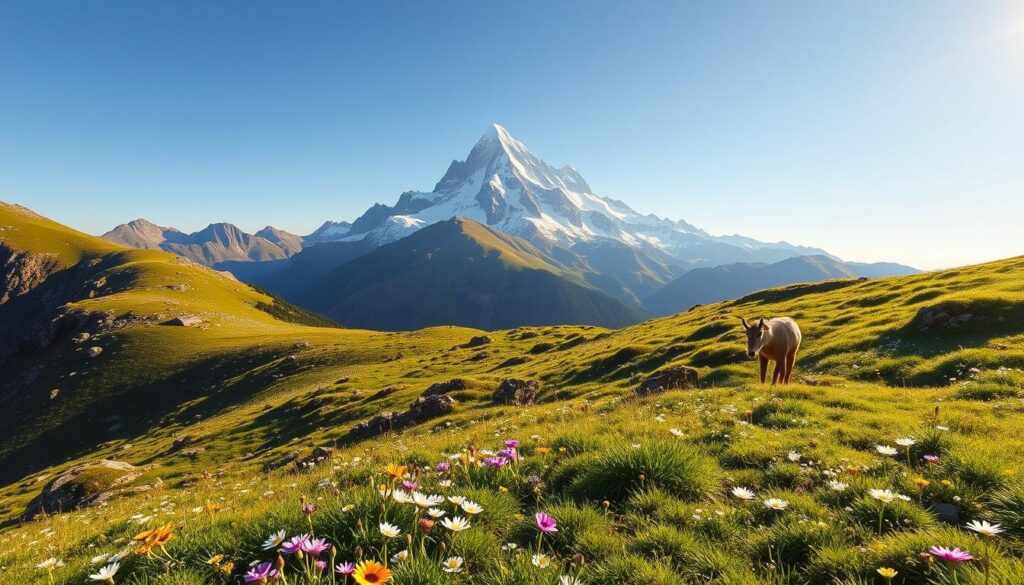 Flora und Fauna in den alpinen Regionen