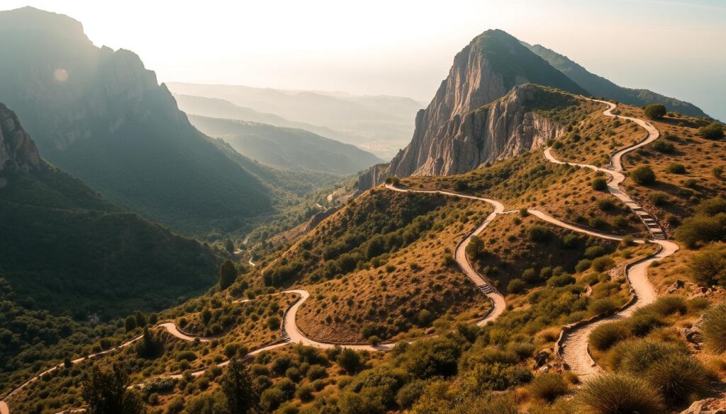 Routenvariationen Wanderwege