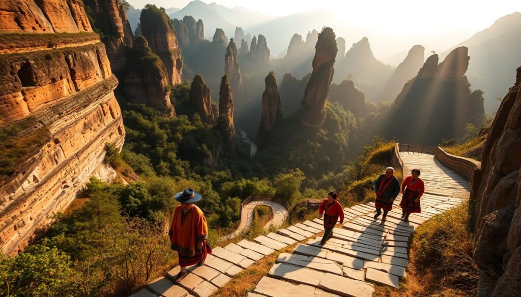 Wanderwege in Zhangjiajie Wanderwege in Zhangjiajie