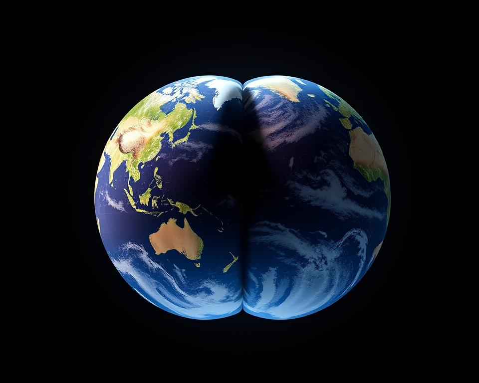 Hemisphären der Erde