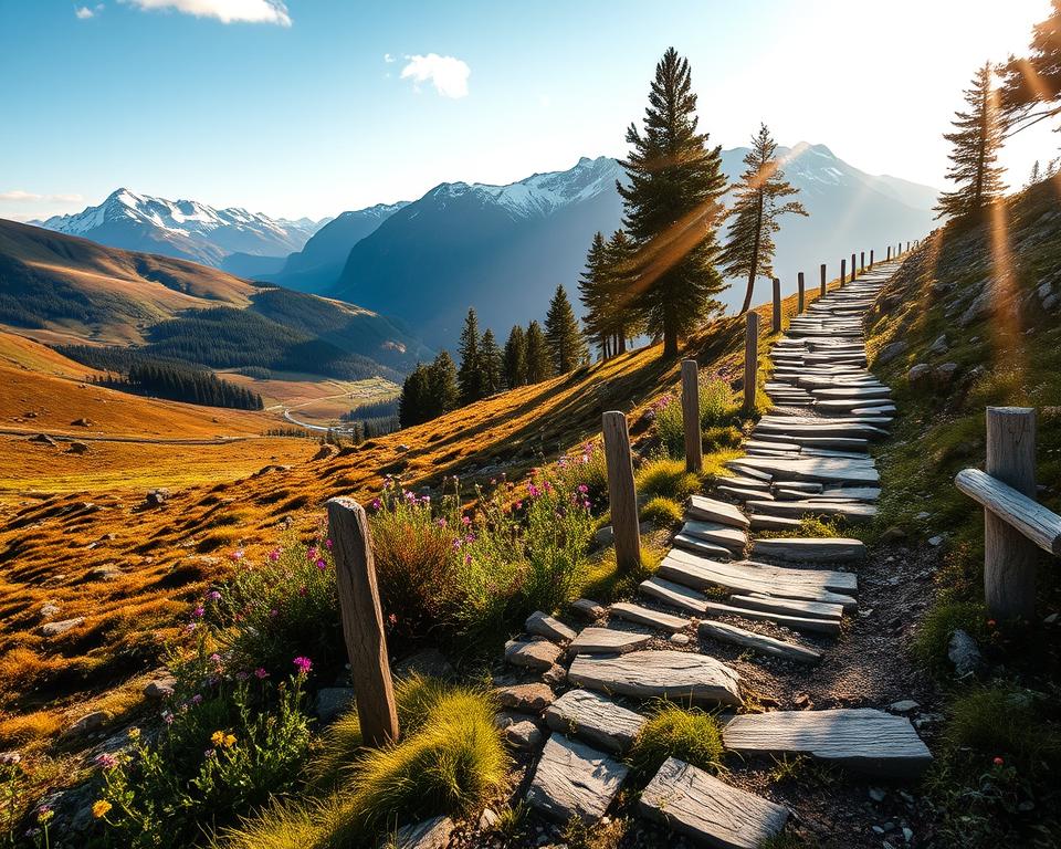 Moderner Nidaros Pilgerweg Wanderweg Norwegen