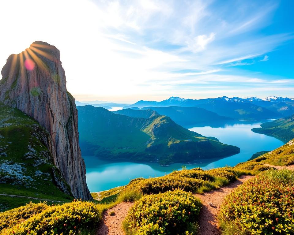 Trolltunga Landschaft im Sommer
