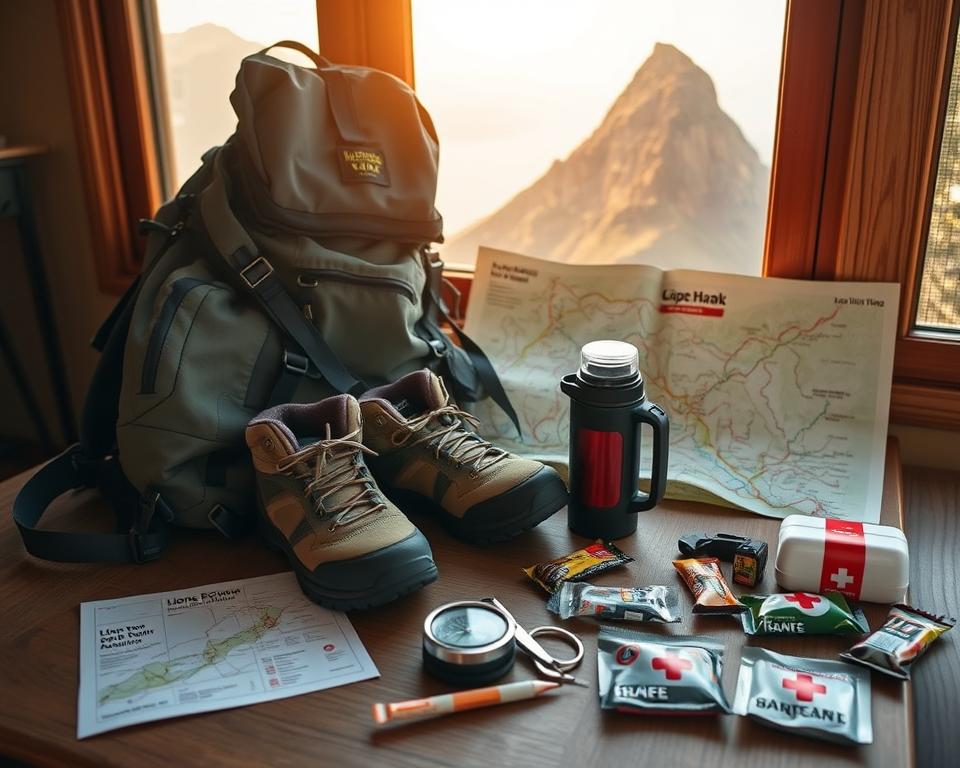 Wanderausrüstung Lions Head Vorbereitung Wanderausrüstung Lions Head Vorbereitung