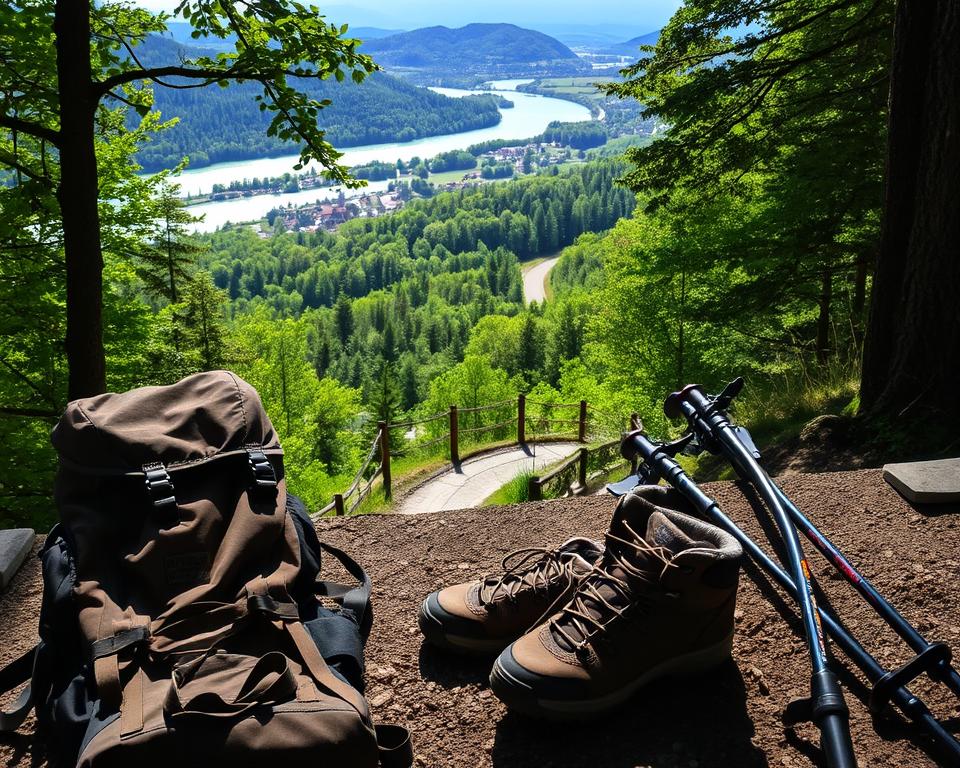 Wanderausrüstung Neckarsteig