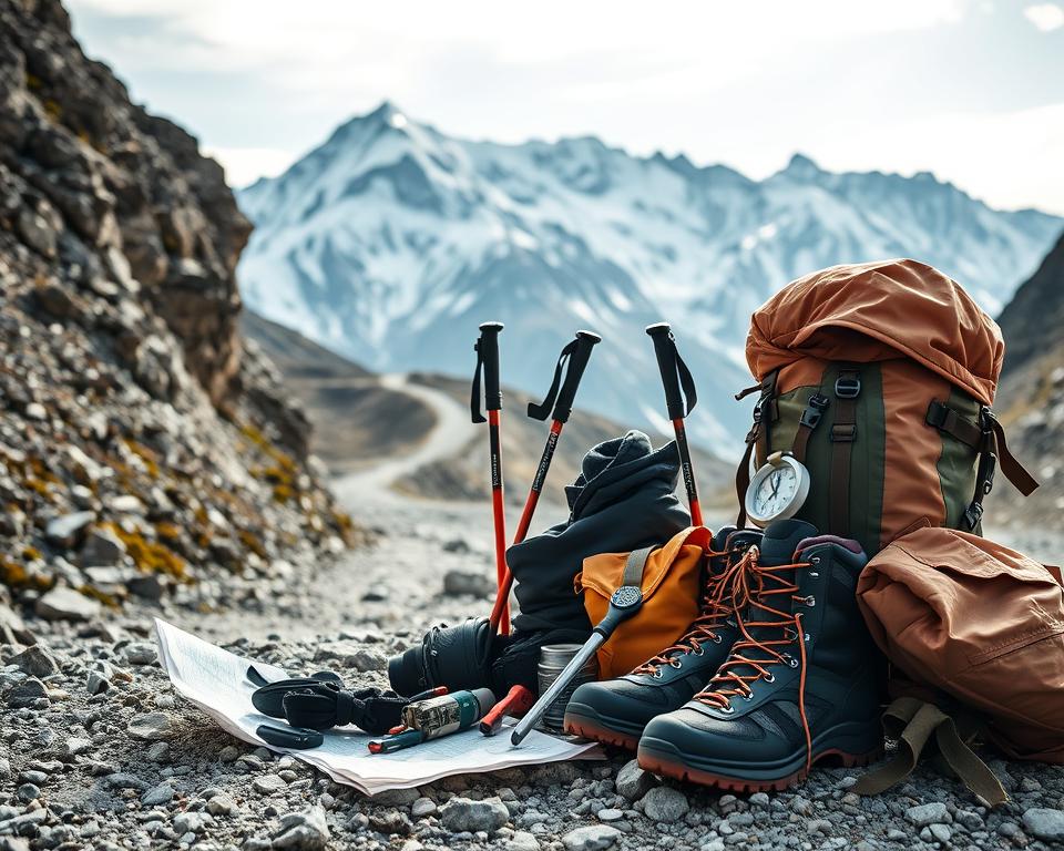 Wanderausrüstung für Alpenüberquerung