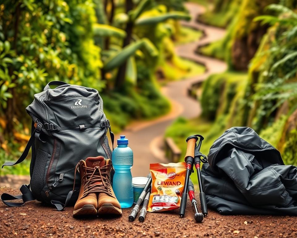 Wanderausrüstung für Levada Wanderung