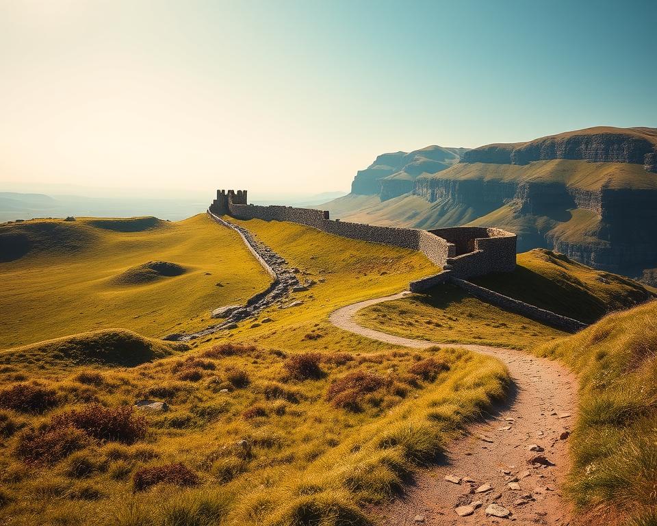Hadrianswall Wanderrouten Landschaft Hadrianswall Wanderrouten Landschaft