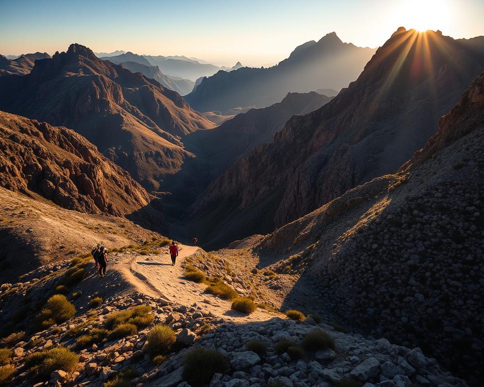 zeit schatten wandern