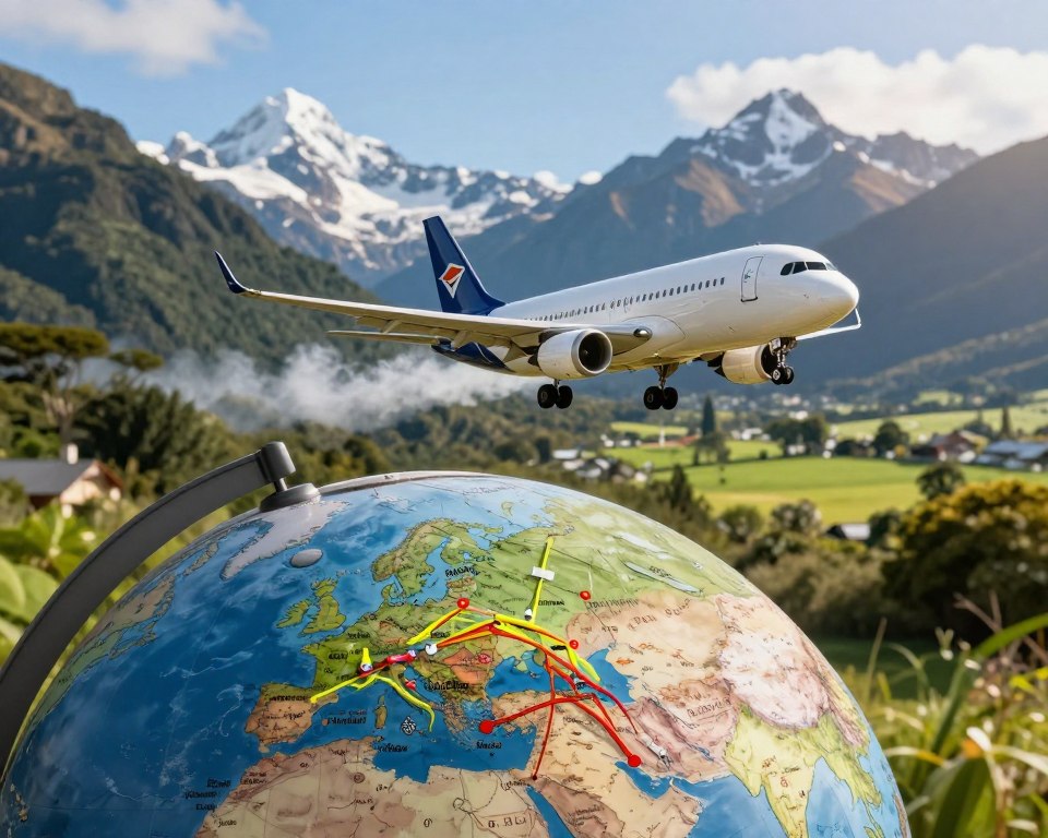 Flugverbindungen nach Neuseeland