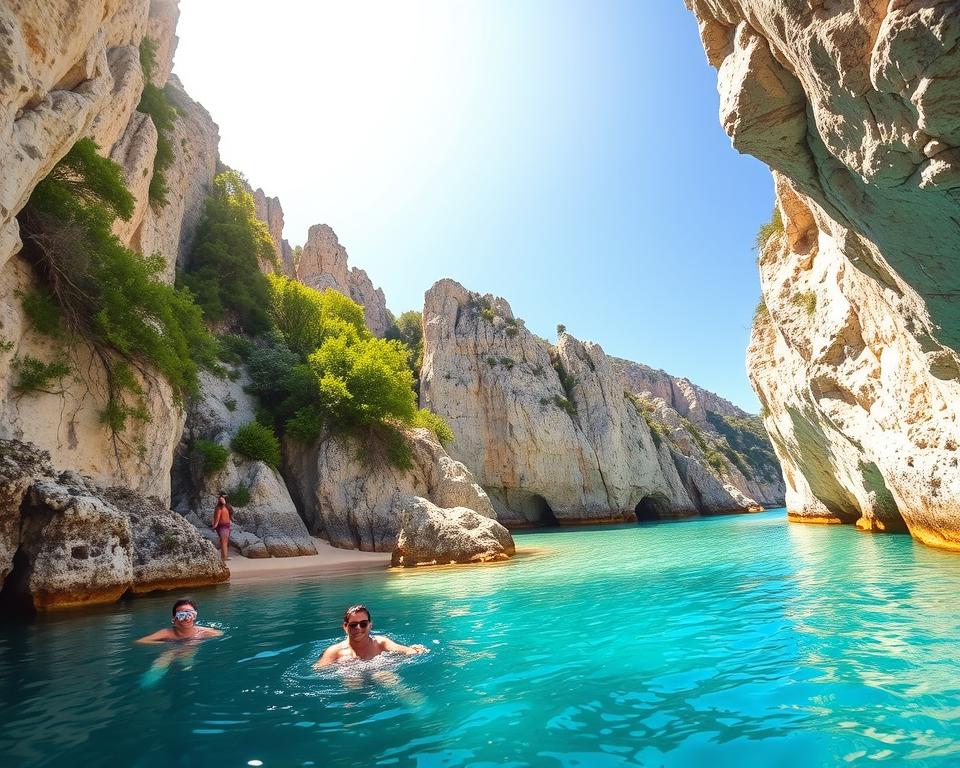 Schnorcheln und Klettern in den Calanques