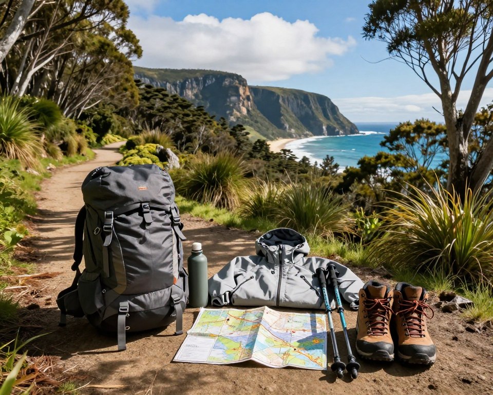 Wanderausrüstung für Abel Tasman Track